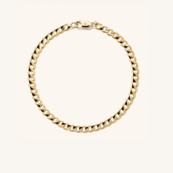 Mejuri Flat Curb Bracelet, Gold Vermeil - Picture 1 of 4